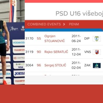 Ognjen pobednik atletskog višeboja za uzrast do 16 godina