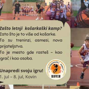 Osmi košarkaški kamp u Kovinu počinje 4. jula